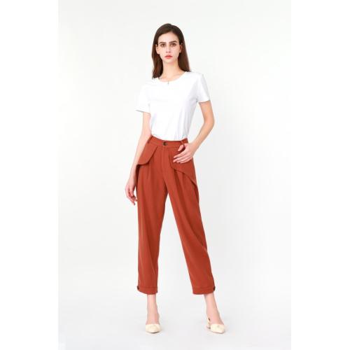 Women's Baggy High-end Pants Outward-facing Pocket Shapes Trousers Supplier