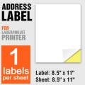 Papel de etiquetas en blanco A4 imprimible 8 por hoja