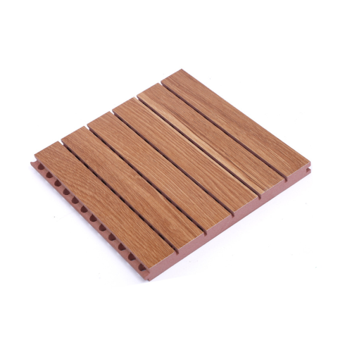 Mat Flat Solid Wood Flooring CFS Building Material Sound Absorbing Wood Panel Manufactory