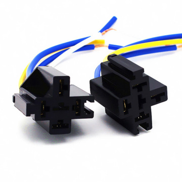 12V Universal Auto Relay Socket 5P 5 Pin 30A-40A Automotive Car Relay Base Wire Harness