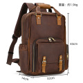 Large Vintage Full Grain Leather Backpack