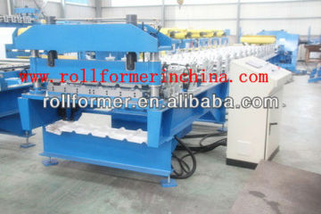 Double layer Flat Sheet Corrugated Roll Forming Machine
