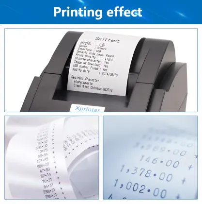 58mm Black and White Thermal Printer Mechanism with Thermal Paper
