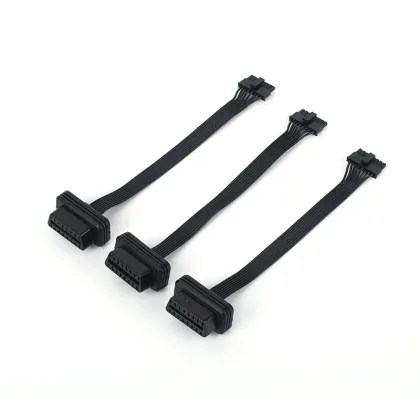 Automotive Flat Diagnostic Extension Cable for OBDII