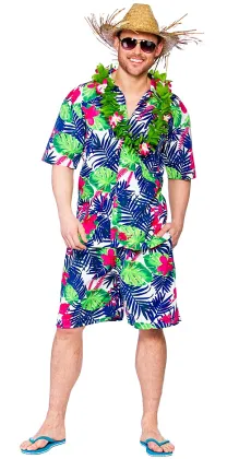 Mens Hawaiian Shirt Set
