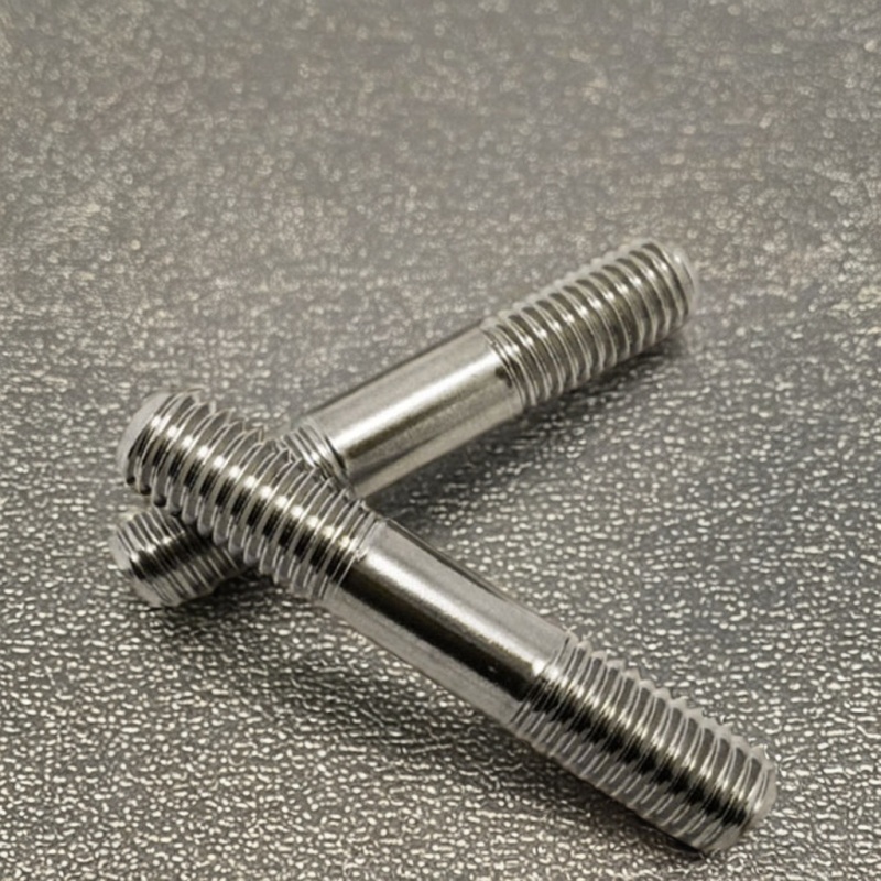 DIN Standard M12x1.25 Stainless Steel Hex Stud Bolts with Plain Finish