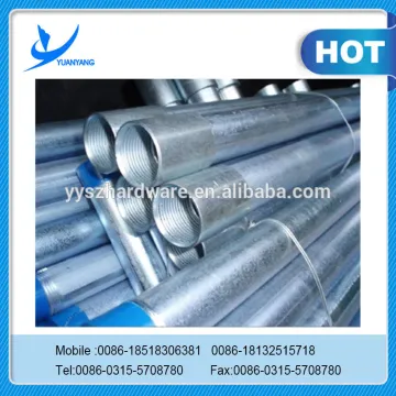 galvanized steel pipes for irrigation