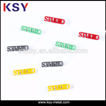 High quality custom engraved metal logo plate for handbag
