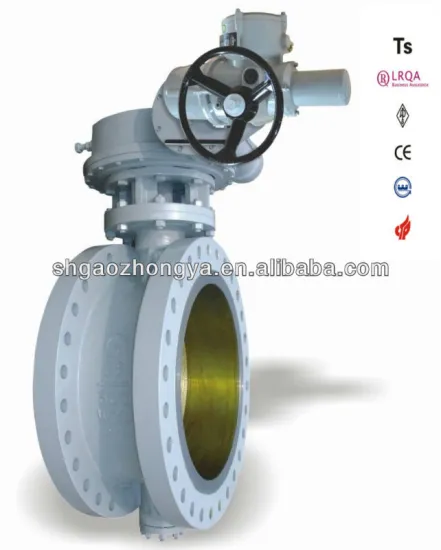 "Class 600" wcb butterfly valve for regulating the media in chemical industry