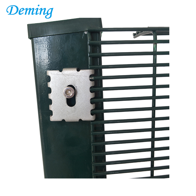 PVC coated 358 welded mesh fencing