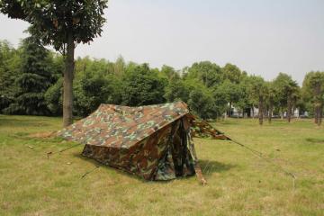 Durable Camouflage Oxford Frame Tent for Single Use