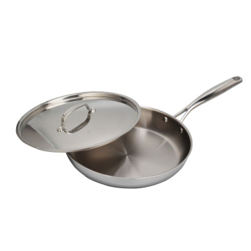 Stainless Steel Frying Pan with lid