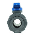 DKV 1/2 Inch Gray PVC Ball Valve for Irrigation