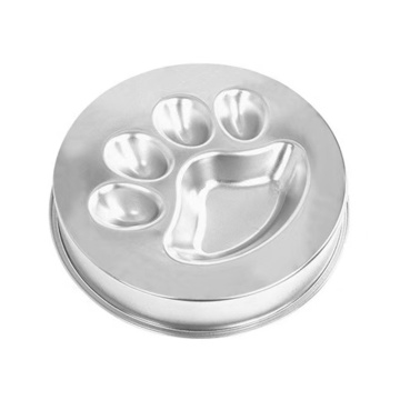 Ciotola per alimentatore lento in acciaio inossidabile con design non slip e anti-spill
