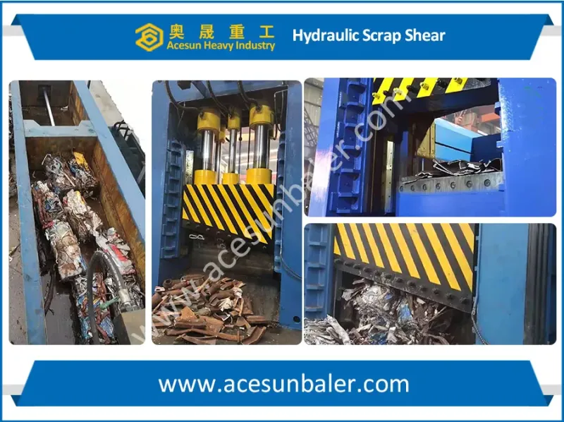 Hydraulic Metal Shear Press for Factory Use