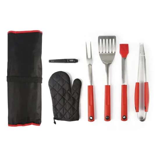Portable Stainless Steel BBQ Grill Tools Kit for Outdoor Cooking