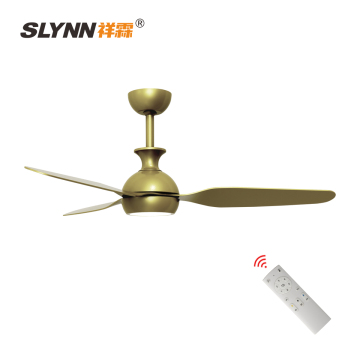 Ventola moderna a soffitto a colori in legno con remoto - Opzione OEM a bassa tensione a 110 V/220V
