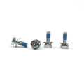 Zinc Steel SEM Screws With Blue Nylon Patch