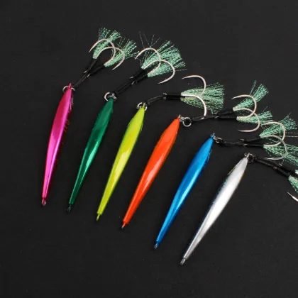 Seafox Slow Pitch Jigging Lure - Fast Sinking Metal Fish Lures for Vertical Jigging