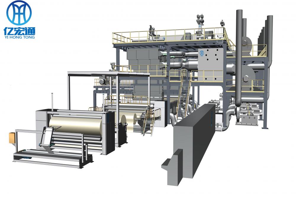 Non-woven fabric slitting and rewinding machine