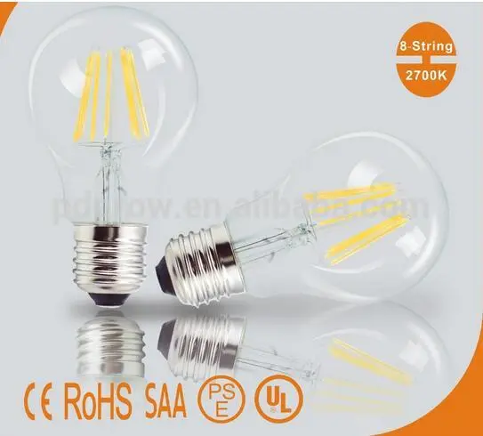 Bayonet Cap B15 B22 Led Filament Dimmmable 230V 4W Classic Glass Led Candle Light Bulb