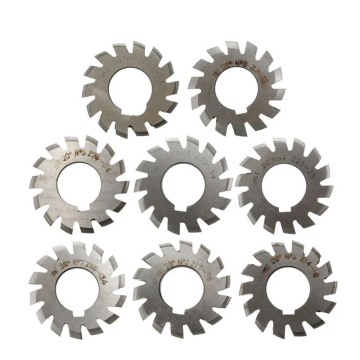 Modulo PA 20 gradi n. 1-NO.8 Acciaio ad alta velocità (HSS) fresatura per ingranaggi: strumenti di precisione per applicazioni industriali