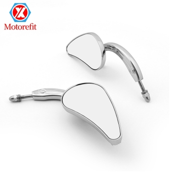 Retro Wide Short Rod All-Aluminum Reflective Rear Mirror for Harley Super Glide