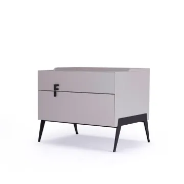 MDF wood simple design bedroom modern nightstand