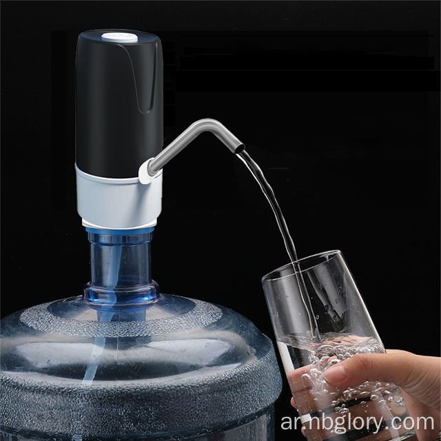 موزع المياه لزجاجة 5 جالون ، مضخة مياه الشرب الكهربائية مضخة مياه آلية محمولة للتخييم والمطبخ والمنزل