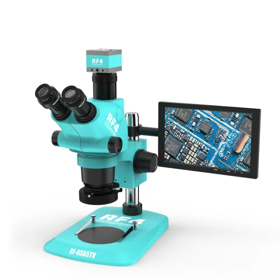 RF4 7-50X Trinocular Microscope with 2K HD Camera for PCB Repair and Soldering