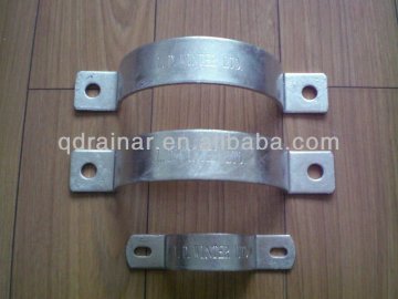 C shape pipe clamp without rubber
