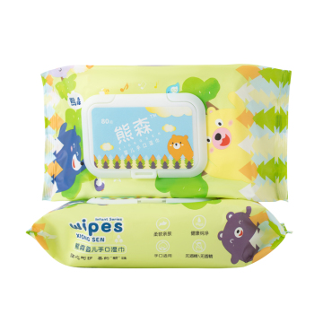 Baby wipes Nonwoven Non Alcohol Wet Wipes 80pcs