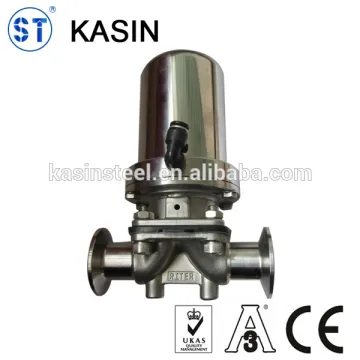 Stainless steel sanitary pneumatic clamped diaphragm valve