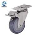 Stainless Steel 4 Inch TPR Caster With Brake