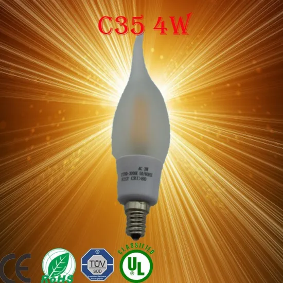 PD-Lamp UL LISTED e12 e14 led flame lighting effect, 2w 4w led filament candle bulb, warm white flame effect bulb