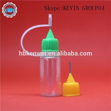 Fast delivery PET metal needle tip dropper bottle,olive oil e juice e liquid vapor juice essential oil bottles 10ml
