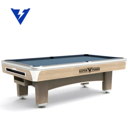 Factory Direct Classic Wood Grain Billiards Table: Latest Design for Billiards Entertainment