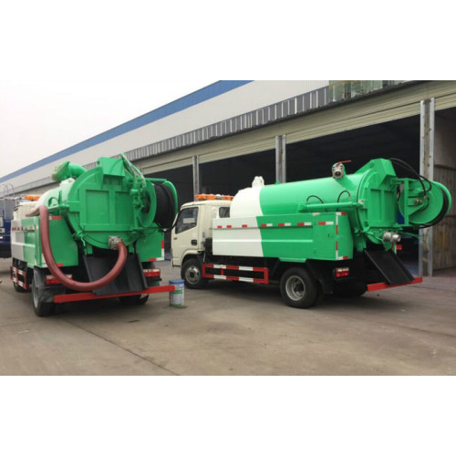 4-6CBM sewage unblocking high pressure sewer jetting truck