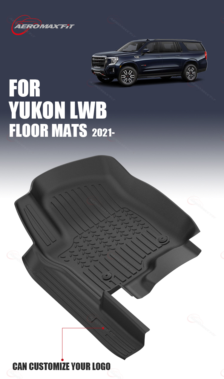 2021- GMC YukonSWB TPE floor mats1 (1）