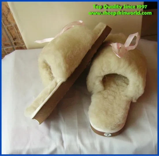 new design sheepskin indoor slipper