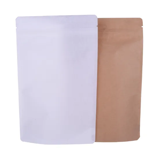 Paper Laminated Compostable Biodegradable Bag with Window and Zipper