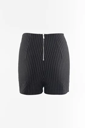 Woven stripes shorts hot pants