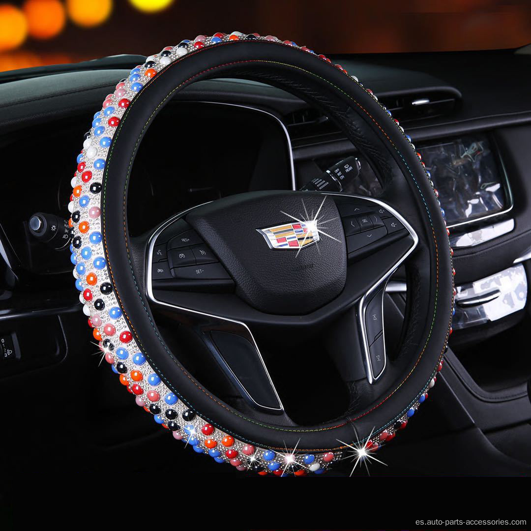 Cubierta del volante automotriz bling