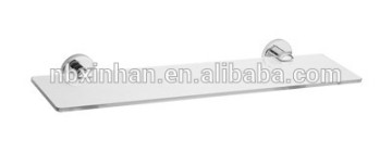 High quality bathroom accessories wall-mounted single tier glass shelf