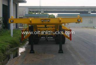 Steel 2 Axles Tank Container Trailer Chassis / 20 Foot Cont