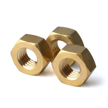 H59 H62 Brass Bronze Copper Alloy Steel Hexagon Head Long Nut