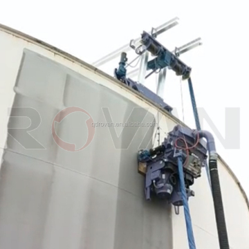Robotic FasterBlaster 32 for Vertical Oil Tank Surface Cleaning