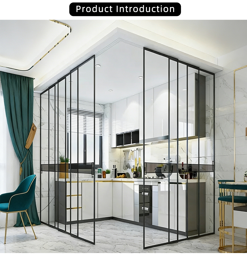 Minimalist Frameless Single Glass Sliding Door YJ-R002 X