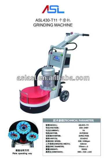 ASL430-T11 floor grinding machine with good quality