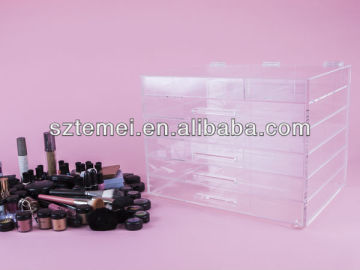 acrylic cosmetics organizer with drawers